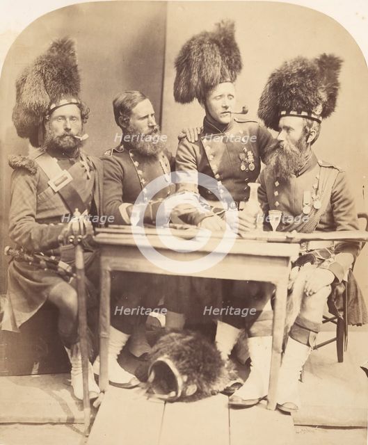 Highlanders, 1856. Creator: Joseph Cundall.
