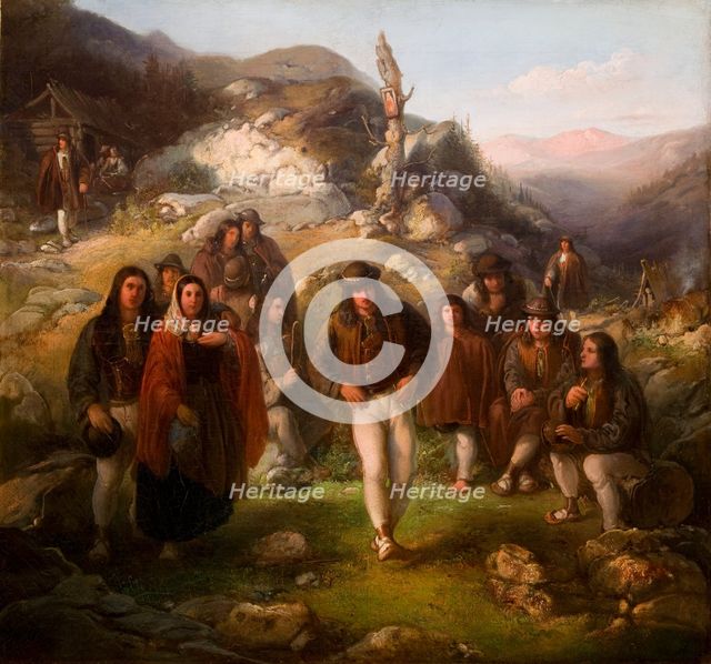 Highlanders' Dance, 1861-1863.  Creator: Wladyslaw Luszczkiewicz.