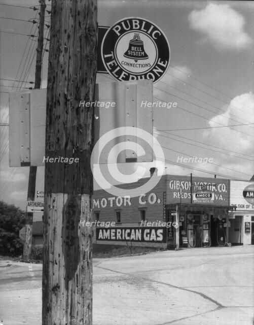 Highway corner, Reedsville, West Virginia, 1935. Creator: Walker Evans.