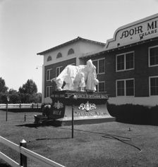 Highway sculpture, on U.S. 99, outskirts of Tulare, California, 1939. Creator: Dorothea Lange