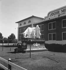 Highway sculpture, on U.S. 99, outskirts of Tulare, California, 1939. Creator: Dorothea Lange