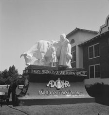 Highway sculpture, on U.S. 99, outskirts of Tulare, California, 1939. Creator: Dorothea Lange