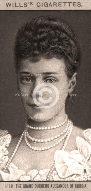H.I.H The Grand Duchess Alexander of Russia, 1908.Artist: WD & HO Wills