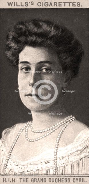 H.I.H The Grand Duchess Cyril, 1908.Artist: WD & HO Wills