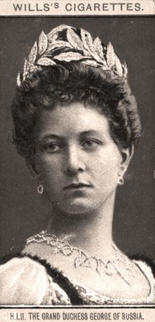 H.I.H The Grand Duchess George of Russia, 1908.Artist: WD & HO Wills