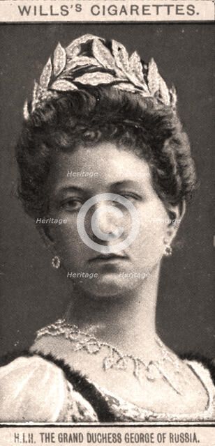 H.I.H The Grand Duchess George of Russia, 1908.Artist: WD & HO Wills