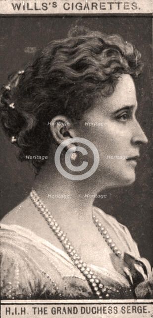 H.I.H The Grand Duchess Serge, 1908.Artist: WD & HO Wills