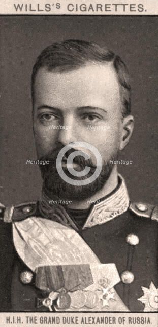 H.I.H The Grand Duke Alexander of Russia, 1908.Artist: WD & HO Wills