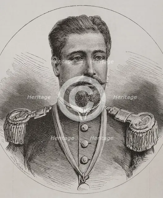 Hilarión Daza (1840-1894), Bolivian military and politician, 1878.  Creator: Tomás Carlos Capuz.