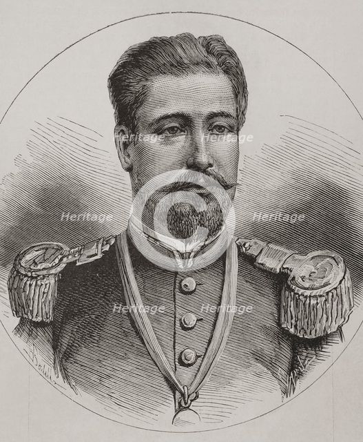 Hilarión Daza (1840-1894), Bolivian military and politician, 1878.  Creator: Tomás Carlos Capuz.