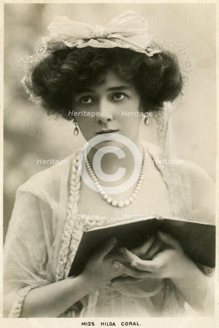 Hilda Coral, British actress, c1900s(?).Artist: Lallie Charles