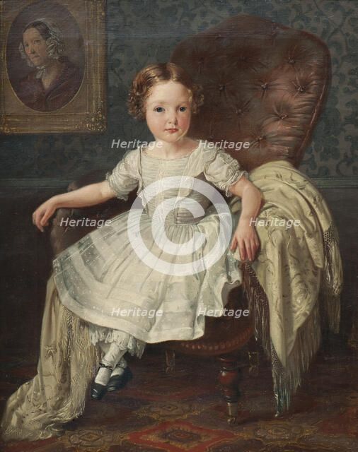 Hilda Amalia Brusewitz (b. 1853), 1850s. Creator: Gustaf Henrik Brusewitz.