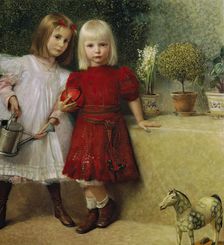 Hilda and Franzi von Matsch, the artist's children, 1901. Creator: Franz von Matsch