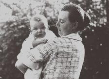 Hilde Mangold (1898-1924) with her baby, 1924. Artist: Anonymous