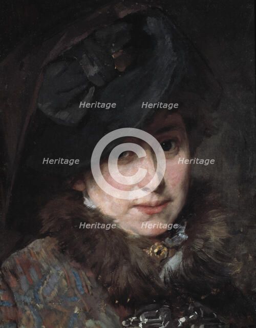 Hildegard Thorell, the Artist, 1880. Creator: Bertha Wegmann.