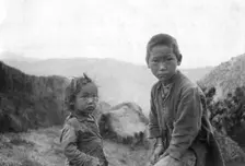 Hill tribe children, Chakrata, 1917