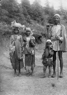 Hill tribe people, Chakrata, 1917