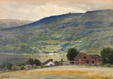 Hill and Lake, late 19th-early 20th century. Creator: James Henry Moser