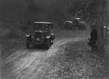 Hillman 11 saloon competing in the Sunbeam Motor Car Club Bognor Trial, 1929. Artist: Bill Brunell