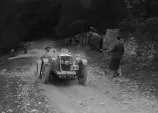 Hillman Aero Minx competing in a motoring trial, Nailsworth Ladder, Gloucestershire, 1930s.. Artist: Bill Brunell