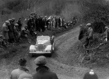 Hillman Aero Minx of V Wherry competing in the MCC Lands End Trial, 1935. Artist: Bill Brunell