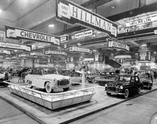 Hillman stand at 1958 Motor show , Earl's Court. Creator: Unknown