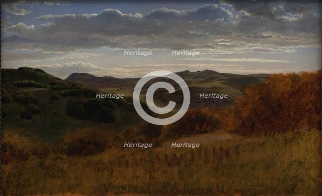 Hills behind the Moen Cliff, 1847-1851. Creator: Peter Christian Thamsen Skovgaard.