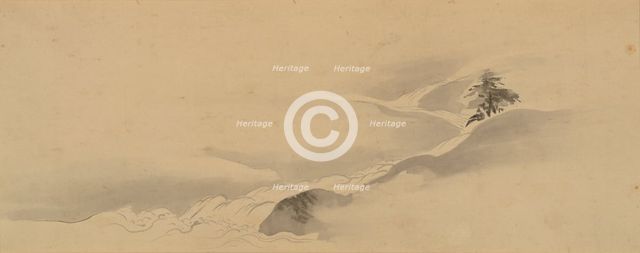 Hills in the Fog, 19th century. Creator: Unknown.