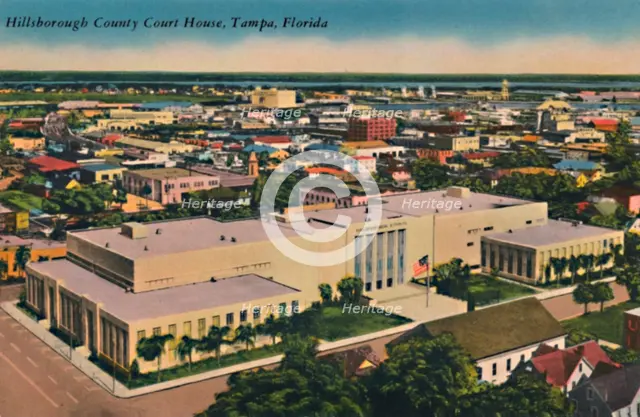 'Hillsborough County Court House, Tampa, Florida', c1940s. Artist: Unknown.