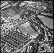 Hillsborough Stadium, home of Sheffield Wednesday Football Club, Sheffield, 1969. Creator: Aerofilms