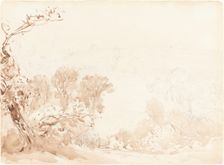 Hillside and Trees. Creators: David Cox, David Cox the elder