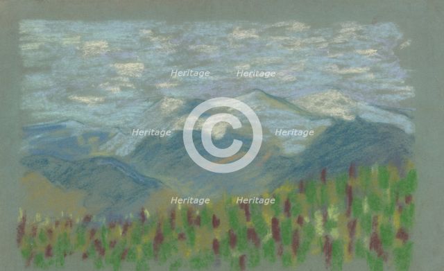 Hillside landscape, 1935-1944. Creator: Arnold Peter Weisz-Kubincan.