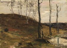 Hillside with Trees, 1872/78. Creator: William Morris Hunt