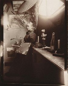 Hilma af Klint at the Kungliga Akademien in Stockholm, 1885. Creator: Anonymous