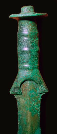 Hilt of an early bronze sword, 13th century BC