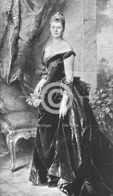 ''HIM Augusta Victoria, German Empress; after Conrad Kiesel', 1891. Creator: Unknown.