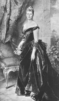 'HIM Augusta Victoria, German Empress; after Conrad Kiesel 1891. Creator: Unknown