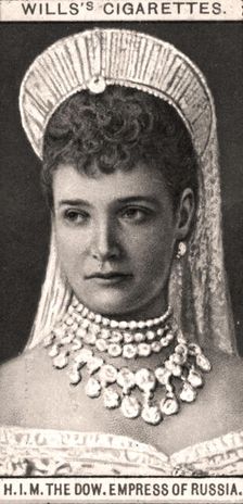 H.I.M, The Dow. Empress of Russia, 1908.Artist: WD & HO Wills