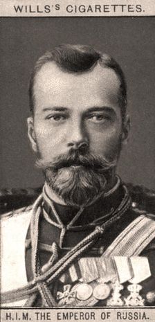 H.I.M The Emperor of Russia, 1908.Artist: WD & HO Wills