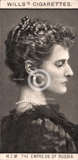 H.I.M The Empress of Russia, 1908.Artist: WD & HO Wills