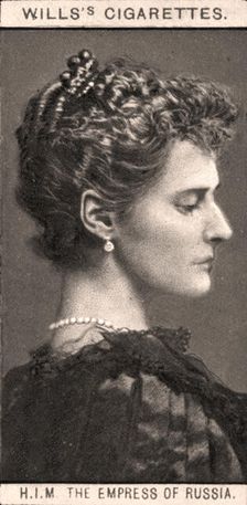 H.I.M The Empress of Russia, 1908.Artist: WD & HO Wills