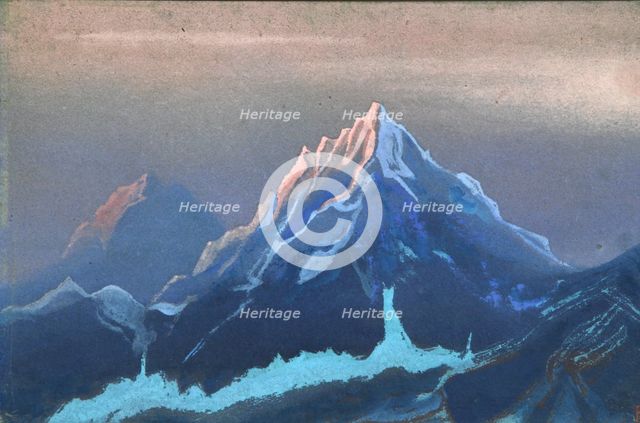 Himalayas, 1943. Artist: Roerich, Nicholas (1874-1947)