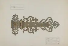 Hinge, c. 1937. Creator: Verna Tallman