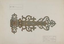 Hinge, c. 1937. Creator: Verna Tallman
