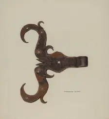 Hinge, c. 1940. Creator: Franklyn Syres