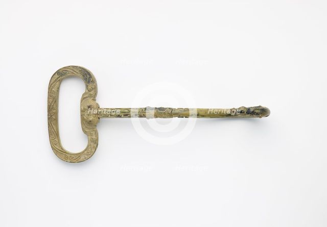 Hinged garment hook with dragon, Late Eastern Zhou dynasty, 5th-4th century BCE. Creator: Unknown.