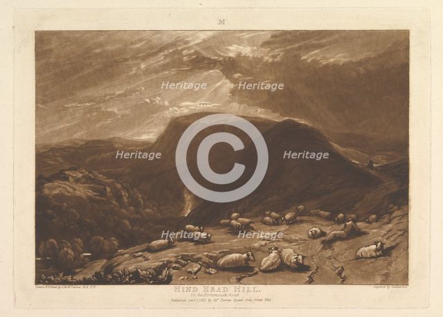 Hind Head Hill, On the Portsmouth Road (Liber Studiorum, part V, plate 25), January 1, 1811. Creator: JMW Turner.