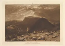 Hind Head Hill, On the Portsmouth Road (Liber Studiorum, part V, plate 25), January 1, 1811. Creator: JMW Turner