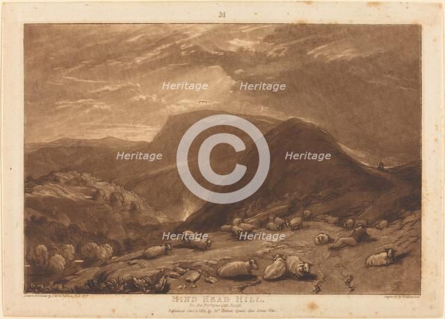 Hind Head Hill, published 1811. Creator: JMW Turner.