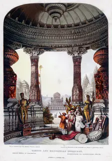 Hindoo and Mahomedan Buildings, 1835.Artist: G Baxter